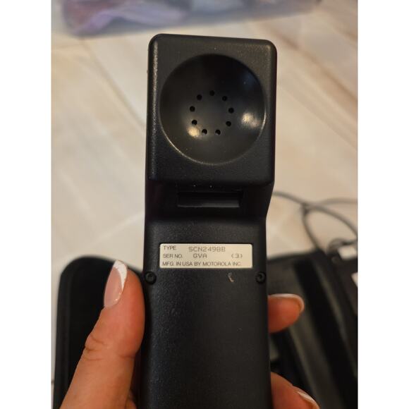 Vintage Cellular One Motorola Cellphone Model SCN2498b Mobile Bag Car Phone - Picture 6 of 16